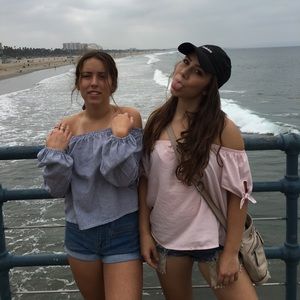 Garage off the shoulder top (right)